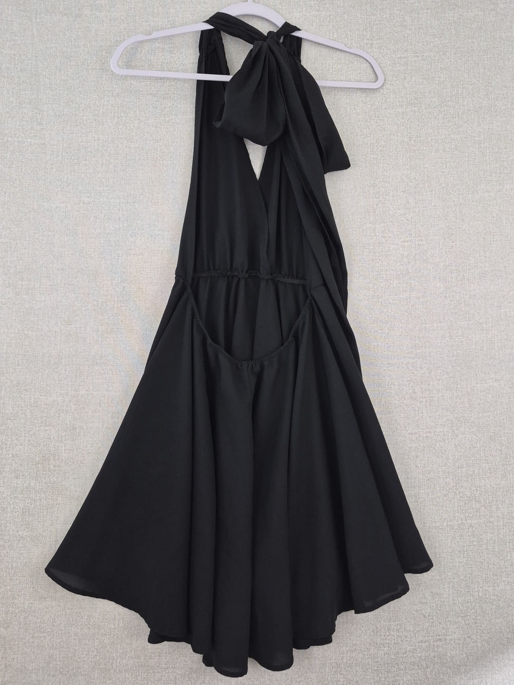 SHEIN Black Halter Neck Mini Dress Size M (SKU 0133) - Picture 8 of 14